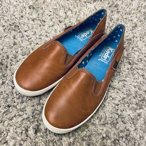Keds Leather Crashback Slip-ons